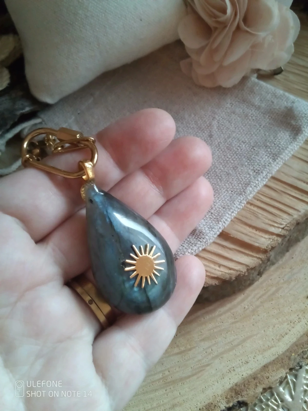 Collier labradorite soleil pierre naturelle de protection – photo 3